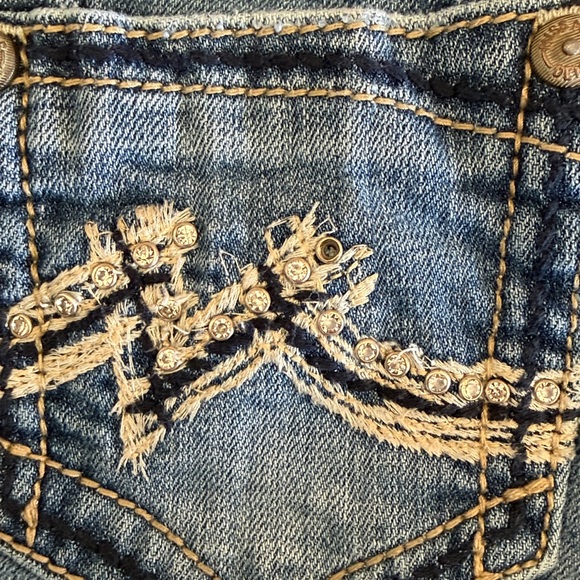 MISS ME Y2K Mid Rise Skinny Jeans Style JD103752 size 25 - Picture 9 of 9